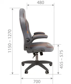 Кресло игровое Chairman Game 55 | Защита-Офис - интернет-магазин сейфов, кресел, металлической и офисной мебели в Казани и Йошкар-Оле