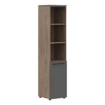 Шкаф колонка с глухой малой дверью MHC 42.5 Антрацит/Кария Пальмира 429х423х1956 MORRIS TREND | Защита-Офис - интернет-магазин сейфов, кресел, металлической и офисной мебели в Казани и Йошкар-Оле