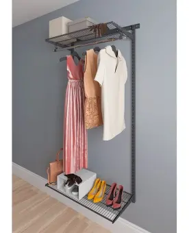 Гардеробная система Basic G90 графит | Защита-Офис - интернет-магазин сейфов, кресел, металлической и офисной мебели в Казани и Йошкар-Оле