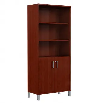 Шкаф высокий с замком в глухих малых дверях B 430.3(RZ) бургунди 900*450*2054 Born | Защита-Офис - интернет-магазин сейфов, кресел, металлической и офисной мебели в Казани и Йошкар-Оле
