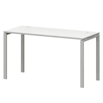 Стол на металлокаркасе СМС25-П-12К.60.Пр25 Белый/Белый 1200x600x750 Смарт | Защита-Офис - интернет-магазин сейфов, кресел, металлической и офисной мебели в Казани и Йошкар-Оле