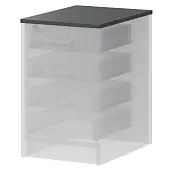 Крышка к приставным тумбам А-707.60 Антрацит 600x440x22 Арго | Защита-Офис - интернет-магазин сейфов, кресел, металлической 