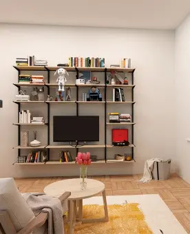 Гардеробная система Гостиная 6 | Защита-Офис - интернет-магазин сейфов, кресел, металлической и офисной мебели в Казани и Йошкар-Оле