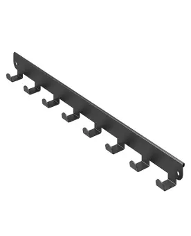 Панель с крючками боковая GHB-40 графит | Защита-Офис - интернет-магазин сейфов, кресел, металлической и офисной мебели в Казани и Йошкар-Оле