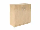 Шкаф с глухими малыми дверьми SR-2W.1 легно светлый 770*375*790 Simple | Защита-Офис - интернет-магазин сейфов, кресел, металлической 