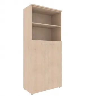 Шкаф с глухими средними дверьми и топом XHC 85.6 бук тиара 856*432*1955 Xten | Защита-Офис - интернет-магазин сейфов, кресел, металлической и офисной мебели в Казани и Йошкар-Оле