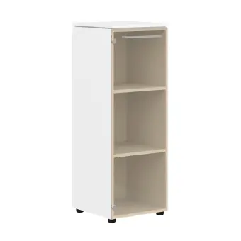 Шкаф колонка со стеклянной дверью MMC 42.2 Белый 429х423х1188 MORRIS | Защита-Офис - интернет-магазин сейфов, кресел, металлической и офисной мебели в Казани и Йошкар-Оле