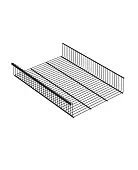 Полка-корзина GSb 60х40 графит | Защита-Офис - интернет-магазин сейфов, кресел, металлической 