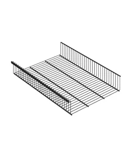 Полка-корзина GSb 60х40 графит | Защита-Офис - интернет-магазин сейфов, кресел, металлической и офисной мебели в Казани и Йошкар-Оле