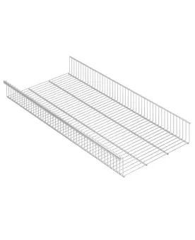 Полка-корзина GSb 90х40 белый | Защита-Офис Полка-корзина GSb 90х40 белый | Защита-Офис - интернет-магазин сейфов, кресел, металлической и офисной мебели в Казани и Йошкар-Оле