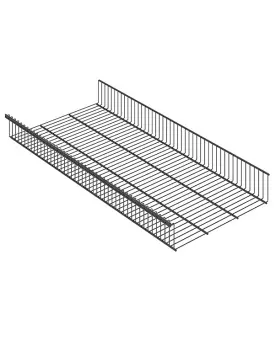 Полка-корзина GSb 90х40 графит | Защита-Офис - интернет-магазин сейфов, кресел, металлической и офисной мебели в Казани и Йошкар-Оле