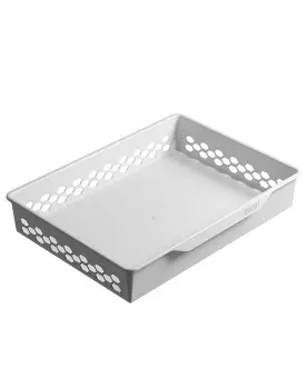 Корзина пластиковая GBP 60х10 белая | Защита-Офис - интернет-магазин сейфов, кресел, металлической и офисной мебели в Казани и Йошкар-Оле