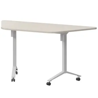 Стол мобильный складной трапециевидный МБ22-127.58Т ясень шимо/белый | Защита-Офис - интернет-магазин сейфов, кресел, металлической и офисной мебели в Казани и Йошкар-Оле