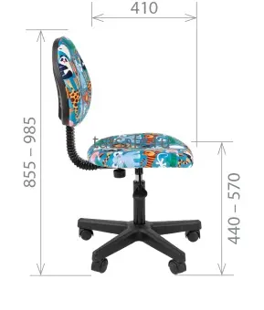 Кресло детское Chairman Kids 104 black | Защита-Офис - интернет-магазин сейфов, кресел, металлической и офисной мебели в Казани и Йошкар-Оле