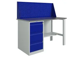 Верстак слесарный Profi (№403) WT140.WD3/F1.010 | Защита-Офис Верстак слесарный Profi (№403) WT140.WD3/F1.010 | Защита-Офис - интернет-магазин сейфов, кресел, металлической и офисной мебели в Казани и Йошкар-Оле