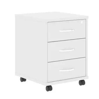 Тумба подкатная ТМ-3 белый с фолдингом 412*450*551 Imago | Защита-Офис - интернет-магазин сейфов, кресел, металлической и офисной мебели в Казани и Йошкар-Оле