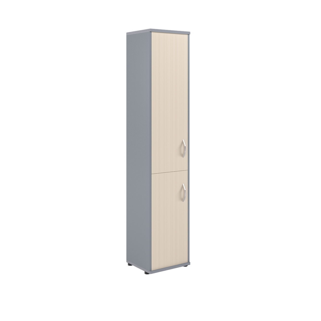 Шкаф колонка с глухой средней и малой дверьми СУ-1.3(L) клен/металлик 406*365*1975 Imago | Защита-Офис - интернет-магазин сейфов, кресел, металлической 