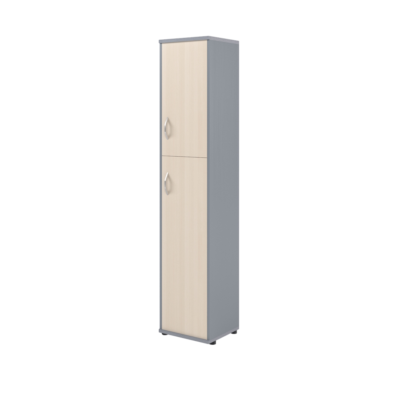 Шкаф колонка с глухой малой и средней дверьми СУ-1.8(R) клен/металлик 406*365*1975 Imago | Защита-Офис - интернет-магазин сейфов, кресел, металлической 