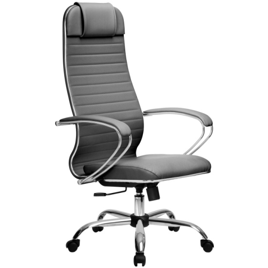 Кресло руководителя Метта комплект 6.1 CH, серый | Защита-Офис - интернет-магазин сейфов, кресел, металлической 