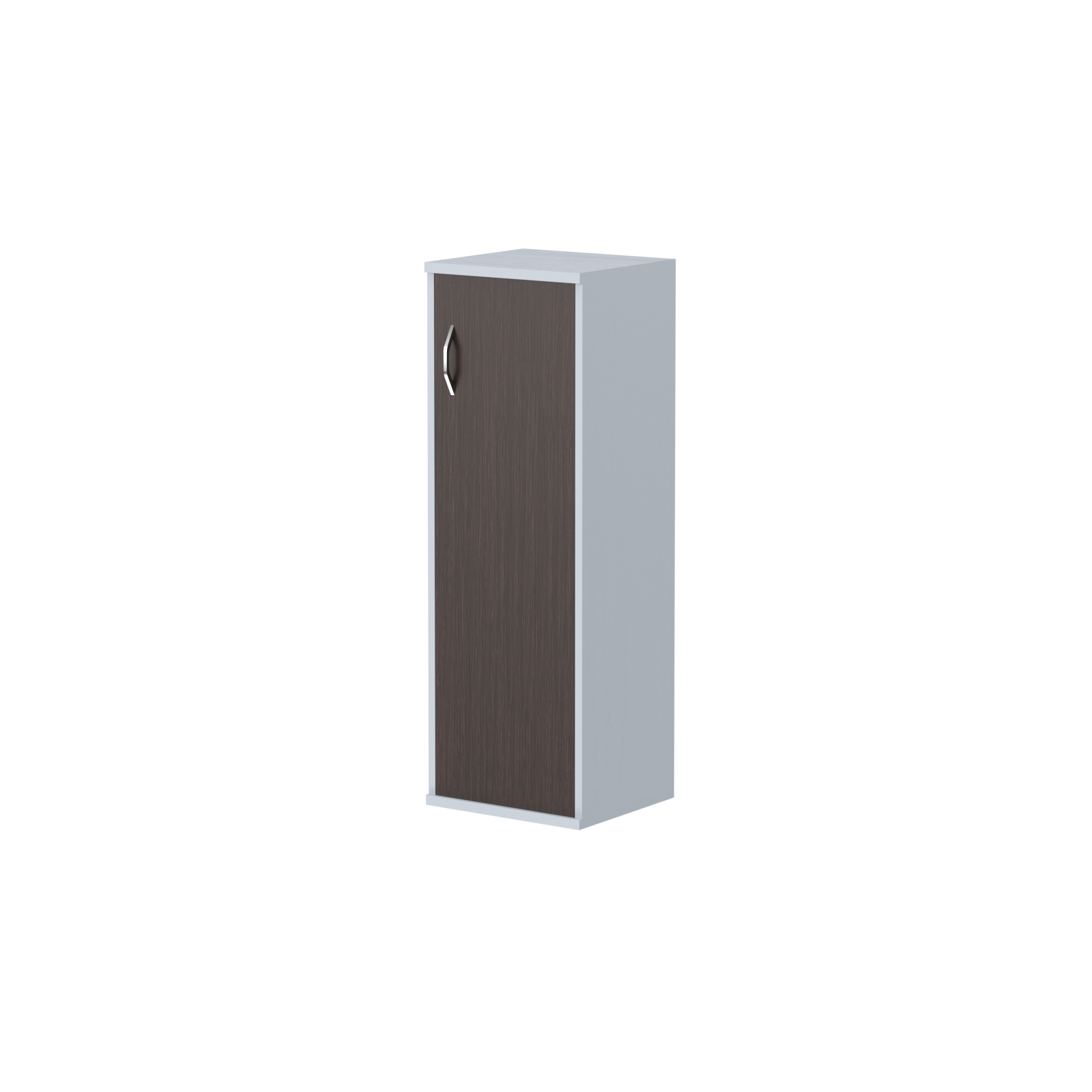 Шкаф колонка с глухой дверью СУ-2.3(R) венге магия/металлик 406*365*1200 Imago | Защита-Офис - интернет-магазин сейфов, кресел, металлической 