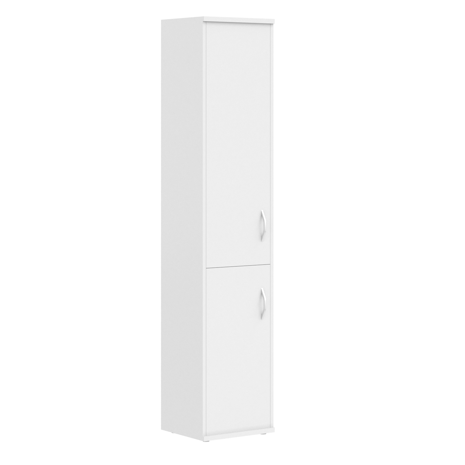 Шкаф колонка с глухой средней и малой дверьми СУ-1.3(L) белый 406*365*1975 Imago | Защита-Офис - интернет-магазин сейфов, кресел, металлической 
