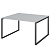 Стол переговорный на металлокаркасе АМП.О-004.123 Серый/Антрацит 1600x1236x760 Арго-М | Защита-Офис - интернет-магазин сейфов, кресел, металлической 