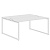Стол 2-х местный XQWST 1614 Белый/Белый 1600х1406х750 XTEN-Q | Защита-Офис - интернет-магазин сейфов, кресел, металлической 