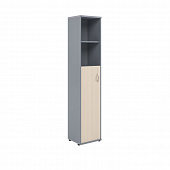 Шкаф колонка с глухой средней дверью СУ-1.6(L) клен/металлик 406365*1975 Imago | Защита-Офис - интернет-магазин сейфов, кресел, металлической 