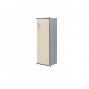 Шкаф колонка с глухой дверью СУ-2.3(R) клен/металлик 406*365*1200 Imago
