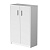 Стеллаж закрытый А-304+А-604 Белый 770x370x1220 Арго | Защита-Офис - интернет-магазин сейфов, кресел, металлической 