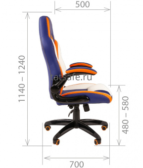 Кресло Chairman Game 15 Mixcolor | Защита-Офис - интернет-магазин сейфов, кресел, металлической йцу