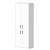 Шкаф закрытый А-310+А-610 Белый 770x370x2000 Арго | Защита-Офис - интернет-магазин сейфов, кресел, металлической 