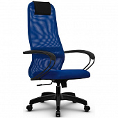 Кресло руководителя Metta SU-BP PL 8, синий/синий | Защита-Офис - интернет-магазин сейфов, кресел, металлической 