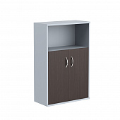 Шкаф с глухими малыми дверьми СТ-2.1 венге магия/металлик 770*365*1200 Imago | Защита-Офис - интернет-магазин сейфов, кресел, металлической 