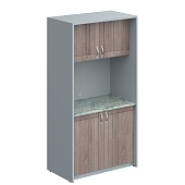 Шкаф для посуды SCB 120.2ML Дуб Сонома/Металлик 1030х600х2000 | Защита-Офис - интернет-магазин сейфов, кресел, металлической 