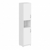 Шкаф колонка с 2-мя глухими малыми дверьми SR-5U.4(L) белый 386*375*1817 Simple | Защита-Офис - интернет-магазин сейфов, кресел, металлической 