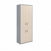 Шкаф с глухими средними и малыми дверьми СТ-1.3 клен/металлик 770*365*1975 Imago | Защита-Офис - интернет-магазин сейфов, кресел, металлической 