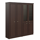 Шкаф высокий 2-х секционный гардероб с комбинированным RHC 180.6 венге магия Raut | Защита-Офис - интернет-магазин сейфов, кресел, металлической 