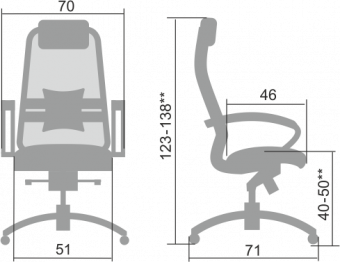 Кресло руководителя Samurai SL-1.03, коричневый | Защита-Офис - интернет-магазин сейфов, кресел, металлической йцу