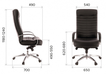 Кресло руководителя Orion AL M Экокожа, коричневый | Защита-Офис - интернет-магазин сейфов, кресел, металлической йцу