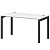 Стол на металлокаркасе СМС25-П-14К.73.Пр50 Белый/Антрацит 1400x730x750 Смарт | Защита-Офис - интернет-магазин сейфов, кресел, металлической 