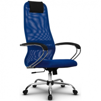 Кресло руководителя Metta SU-BK CH 8, синий | Защита-Офис - интернет-магазин сейфов, кресел, металлической йцу