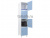 Шкаф для раздевалок WL 14-40 голубой/белый | Защита-Офис - интернет-магазин сейфов, кресел, металлической  