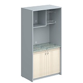 Шкаф для посуды SCB 120.3ML Бук Тиара/Металлик 1030х600х2000 | Защита-Офис - интернет-магазин сейфов, кресел, металлической 