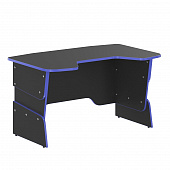 Стол компьютерный игровой STG 1385 антрацит/дельфт (синий) 1360*850*681/745/809 Skilll | Защита-Офис - интернет-магазин сейфов, кресел, металлической 