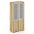 Corner Шкаф высокий широкий COR.ST-1.2R Гикори Песочный/Ваниль/Сатин/Металл Ваниль 900*450*2000 | Защита-Офис - интернет-магазин сейфов, кресел, металлической 
