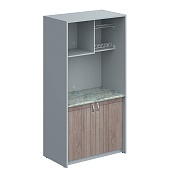 Шкаф для посуды SCB 120.3ML Дуб Сонома/Металлик 1030х600х2000 | Защита-Офис - интернет-магазин сейфов, кресел, металлической 