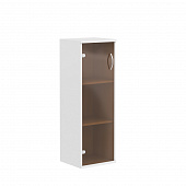Шкаф колонка со стеклянной дверью СУ-2.4 белый 406*365*1200 Imago | Защита-Офис - интернет-магазин сейфов, кресел, металлической 