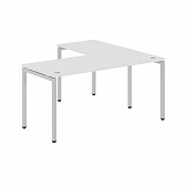 Стол угловой XSCT 1615 белый/алюминий 1600*1500*750 Xten-S | Защита-Офис - интернет-магазин сейфов, кресел, металлической 