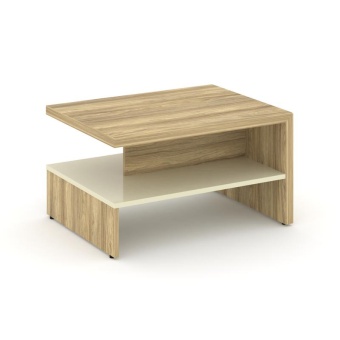 Corner Стол журнальный COR.SJ Гикори Песочный/Ваниль 800*600*450 | Защита-Офис - интернет-магазин сейфов, кресел, металлической и офисной мебели в Казани и Йошкар-Оле
